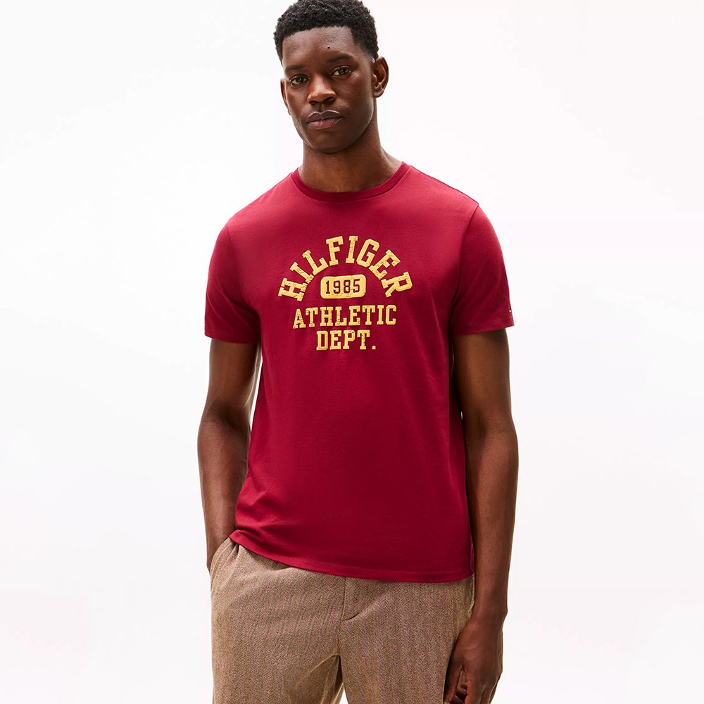 Áo Tommy Hilfiger Hilfiger 1985 Athletic Logo - Rouge, Size L