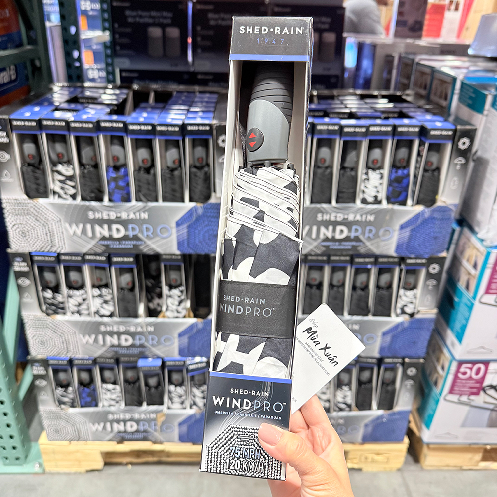 Dù Shed Rain Windpro, Black/White Dot