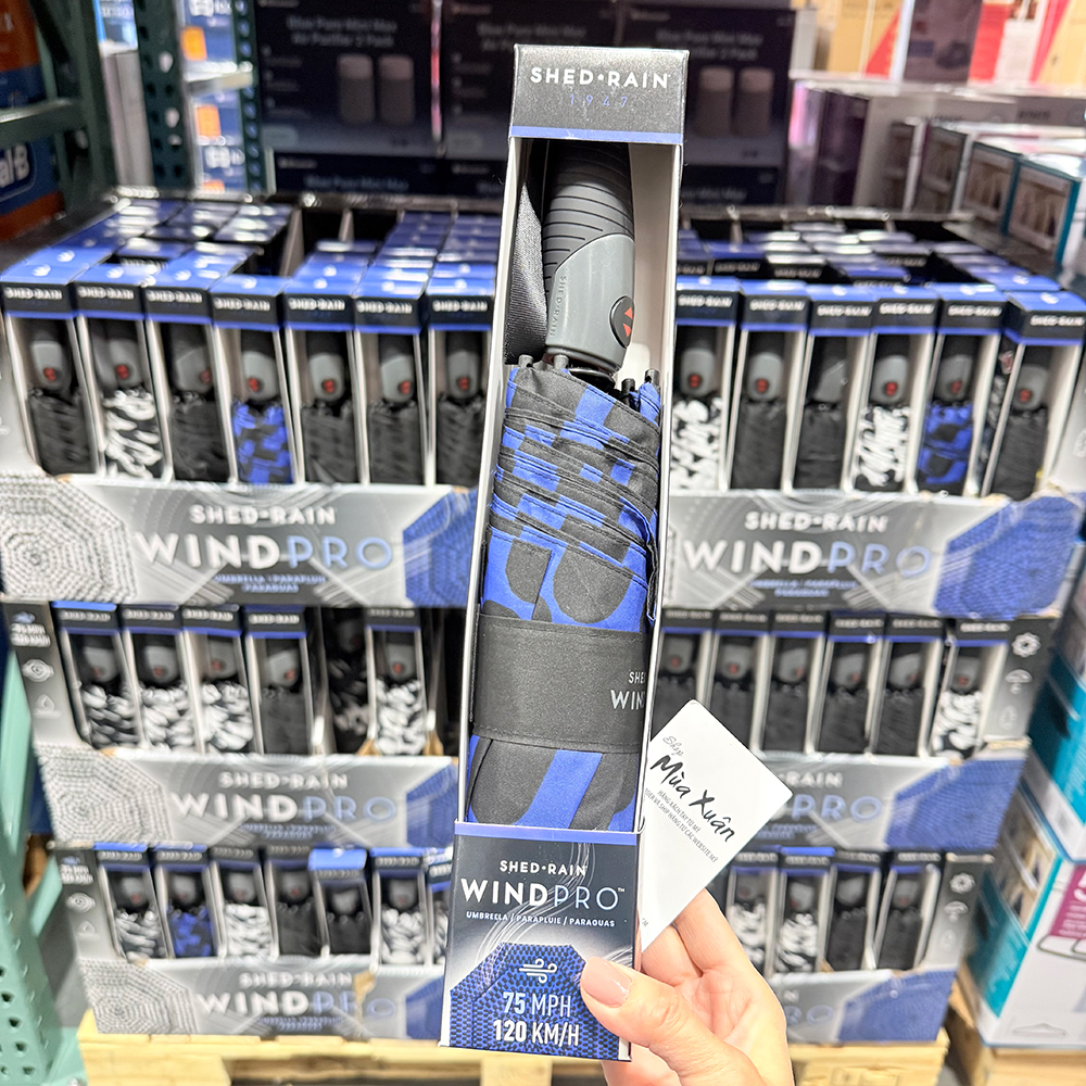 Dù Shed Rain Windpro, Blue/Black Dot