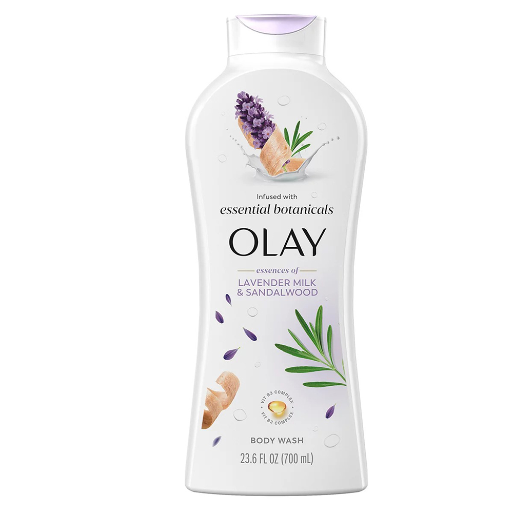 Sữa tắm Olay Essential Botanicals - Lavender Milk & Sandalwood, 700ml