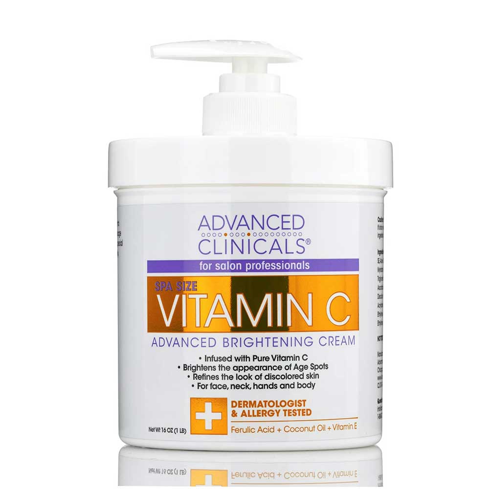 Advanced Clinicals Vitamin C Advanced Brightening Cream, 454g