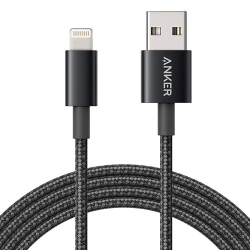 Anker Premium Nylon Cable With Lightning Connector - Black, 1 mét