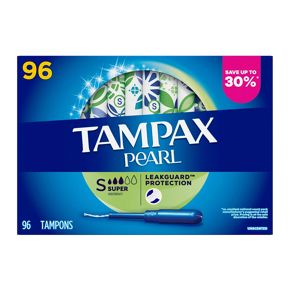 Tampax Pearl Super Tampons, 96 ống