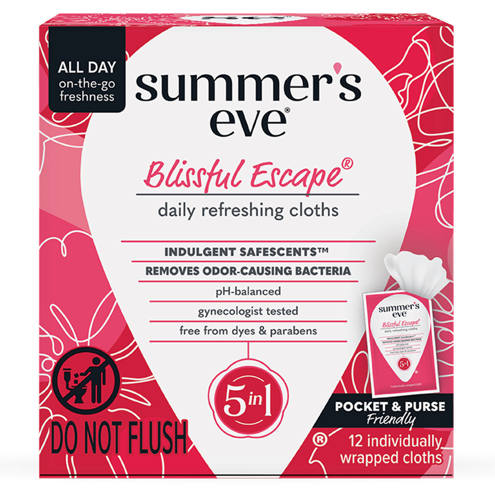 Khăn ướt phụ khoa Summer's Eve - Blissful Escape, 12 gói