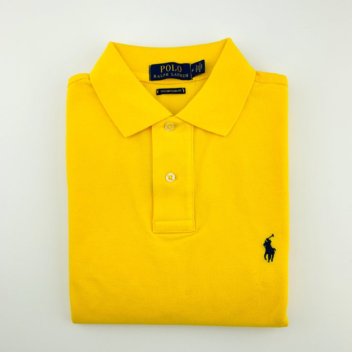 Polo Ralph Lauren Slim Fit Polo Shirt - Yellow, Size S - Shop Mùa Xuân