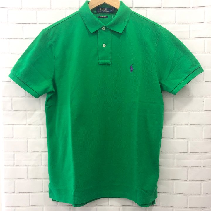 Polo Ralph Lauren Custom Slim Fit Polo Shirt - Green, Size L