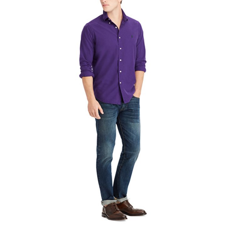 Polo Ralph Lauren Classic Fit Long Sleeve Buttondown – Purple, Size M -  Shop Mùa Xuân