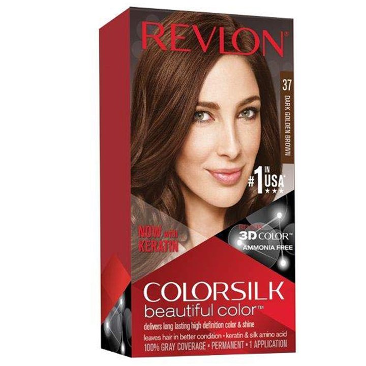 Thuốc nhuộm tóc Revlon Colorsilk, 37 Dark Golden Brown