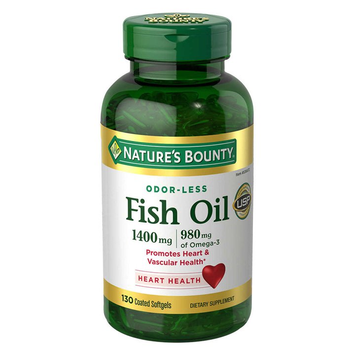 Nature's Bounty Fish Oil 1400 mg, 130 viên
