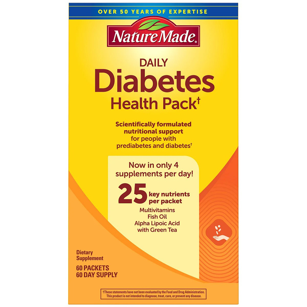 Nature Made Daily Diabetes Health Pack, 60 gói
