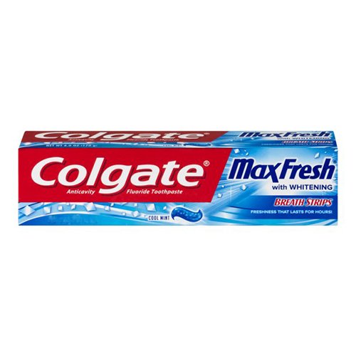 Kem đánh răng Colgate Max Fresh With Whitening Breath Strips, 215g
