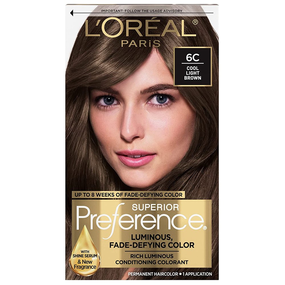 Thuốc nhuộm tóc L'Oréal Superior Preference, 6C Cool Light Brown
