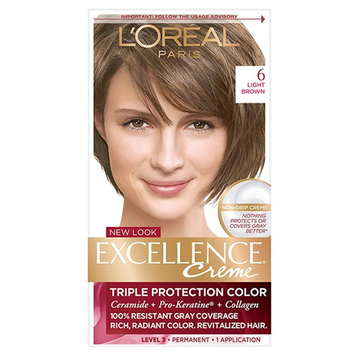 Thuốc nhuộm tóc L'Oréal Excellence Creme, 6 Light Brown