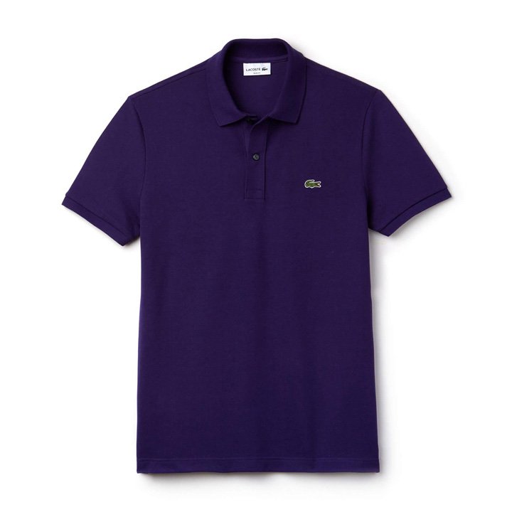Lacoste Petit Piqué Slim Fit Polo Shirt - Purple, size 4/M