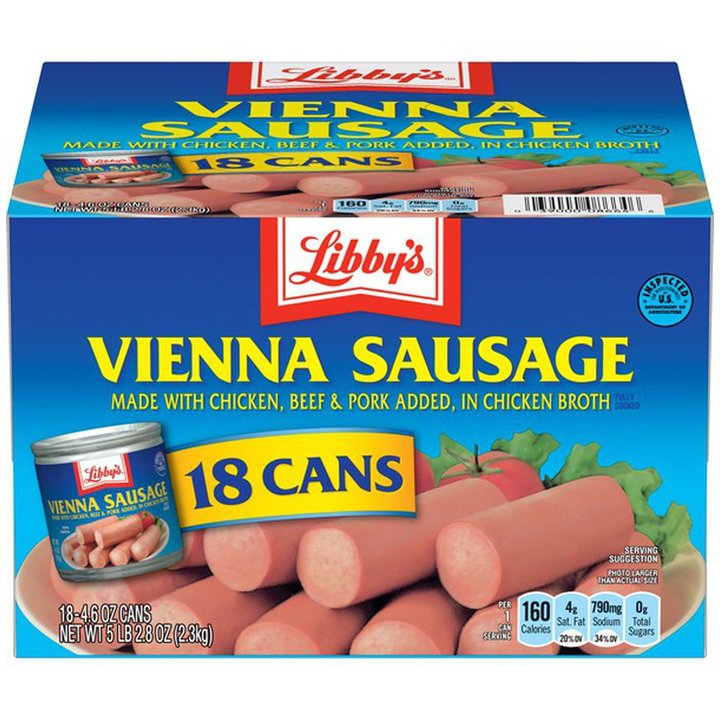Xúc xích Libby's Vienna Sausage, 130g x 18 hộp