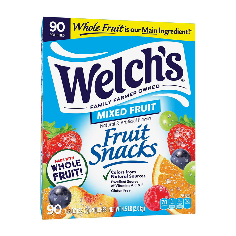 Kẹo dẻo trái cây Welch's Mixed Fruit, 90 gói