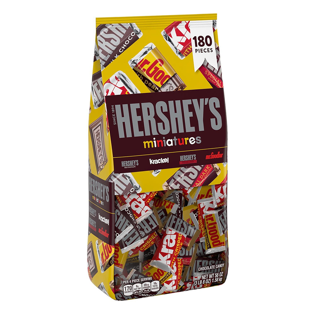 Kẹo Hershey's Miniatures Chocolate, 180 miếng