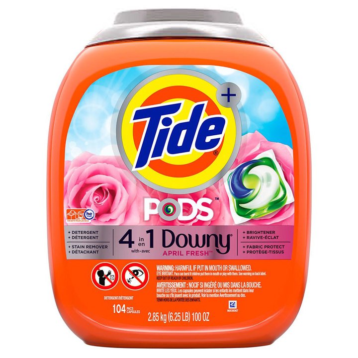 Viên giặt Tide Pods with Downy April Fresh 4in1, 104 viên