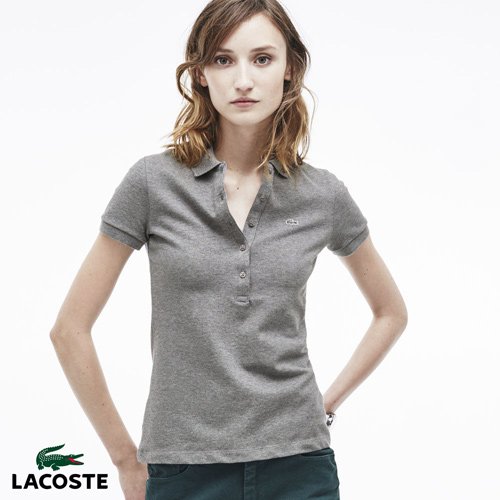 Lacoste Slim Fit Stretch Polo - Stone Chine, Size 34/2