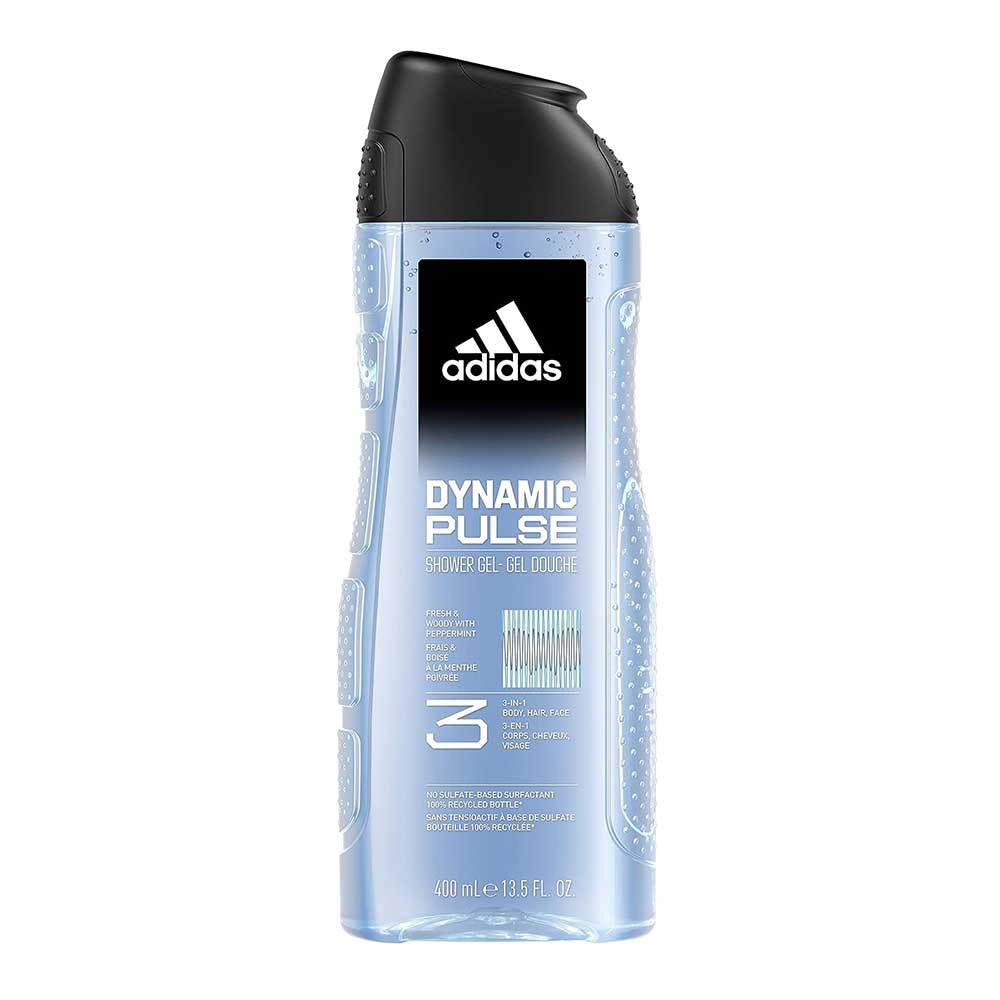 Gel tắm + gội + rửa mặt Adidas Dynamic Pulse, 400ml