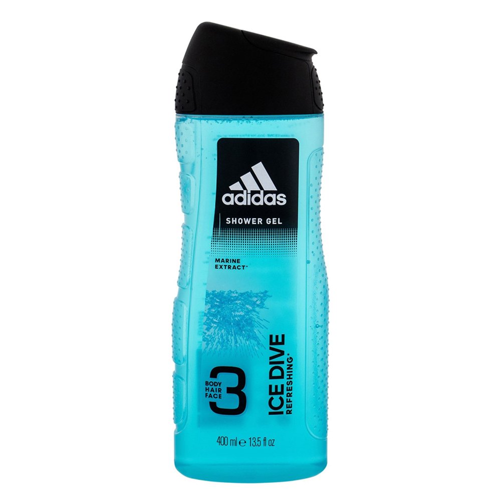 Gel tắm + gội + rửa mặt Adidas Ice Dive Refreshing, 400ml